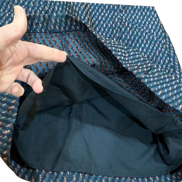 NEW Loft Pencil Textured Skirt Blue Sz 10 - Picture 15 of 17